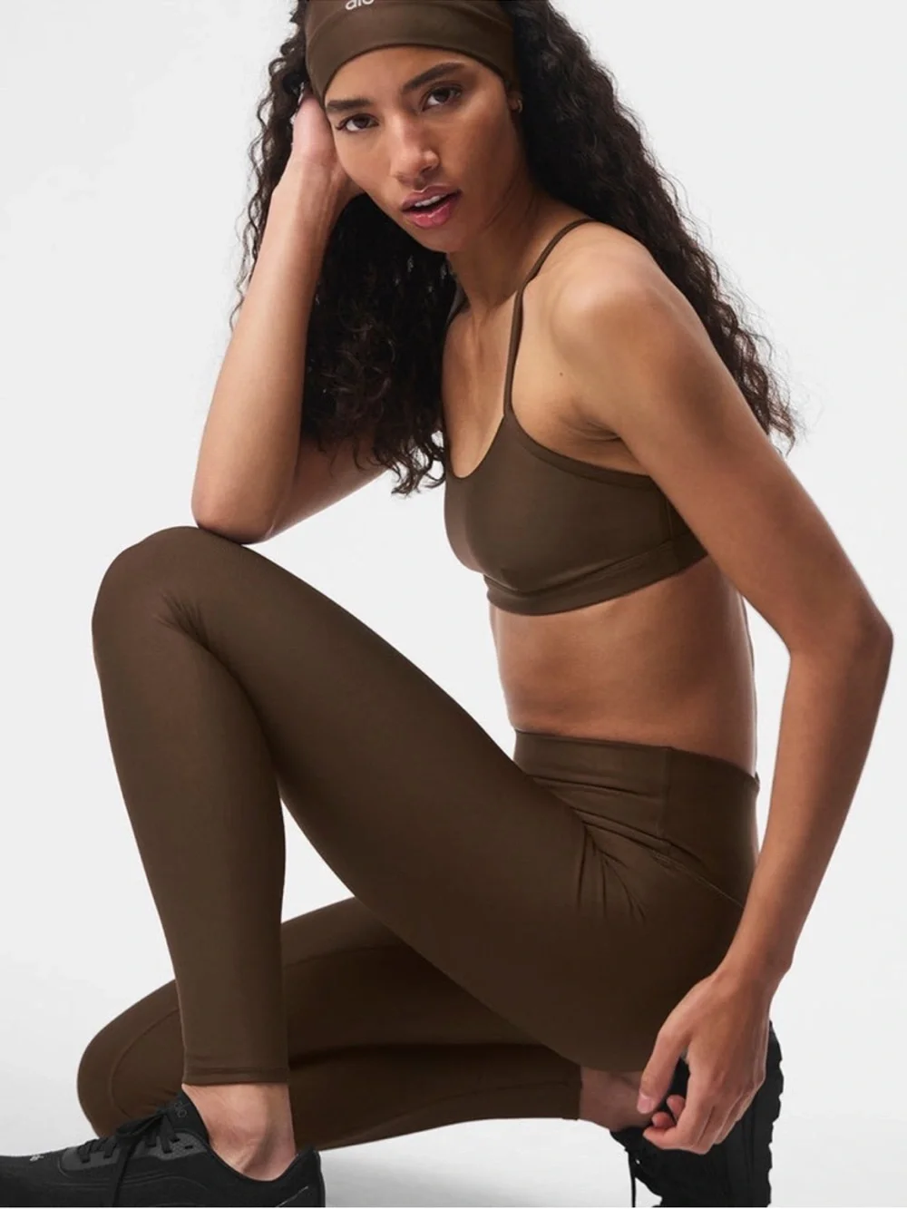 ALO Yoga Brown High-Waist Leggings